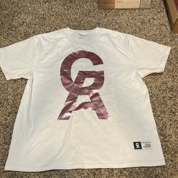GOOD AMERICAN Rose Gold White Goodies Icon Tee 2/3 XL - Picture 4 of 10